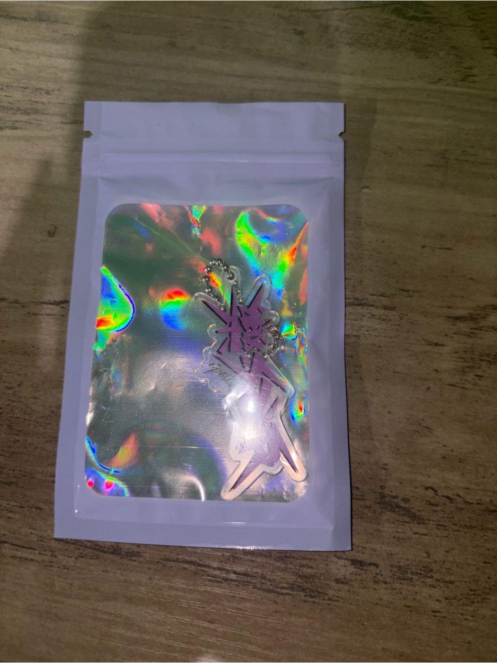 🆕💜 Stray Kids Purple Logo Acrylic Keychain – Never Used - Picture 6 of 7